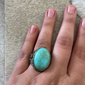 Adjustable Turquoise ring | Western Jewelry